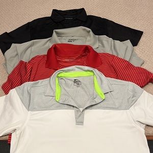 Lot of 4 Mens Golf Shirts Size Small
